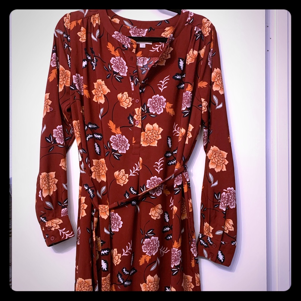 Floral print dress